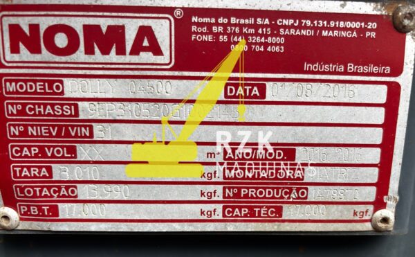 CARRETA RODOTREM GRANELEIRA NOMA 6 EIXOS - 2016 - Image 12
