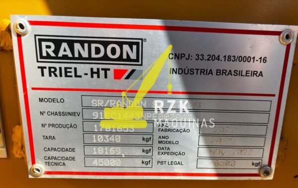 PRANCHA REBAIXADA RANDON 3 EIXOS - 2022 - Image 17