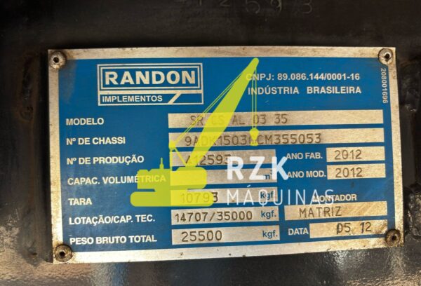 CARRETA EXTENSIVA 15X24 RANDON - 2012 - Image 15
